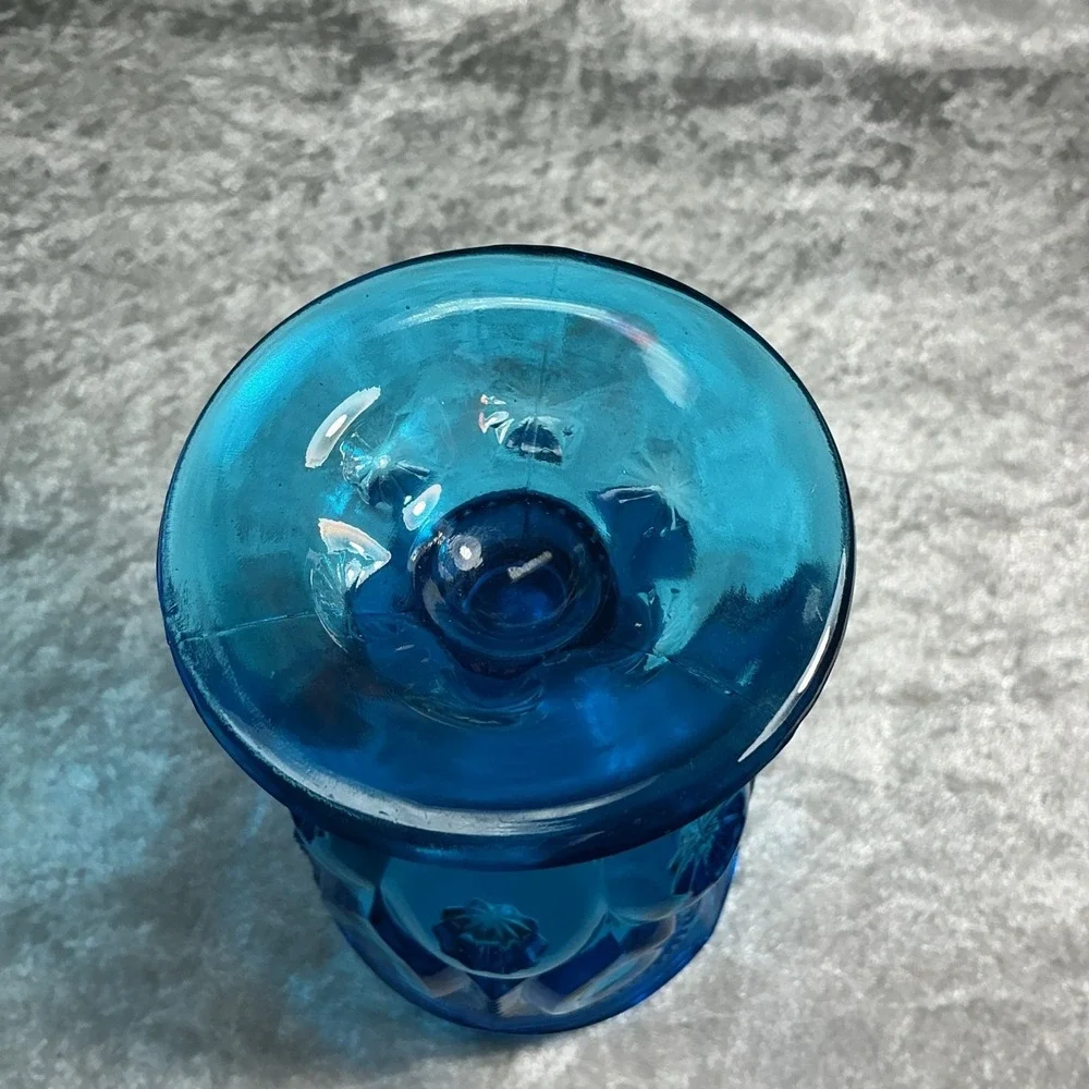 Cobalt Blue LE Smith Glass Moon and Star 6